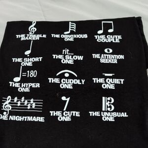 Musical Graphic Tee in Black